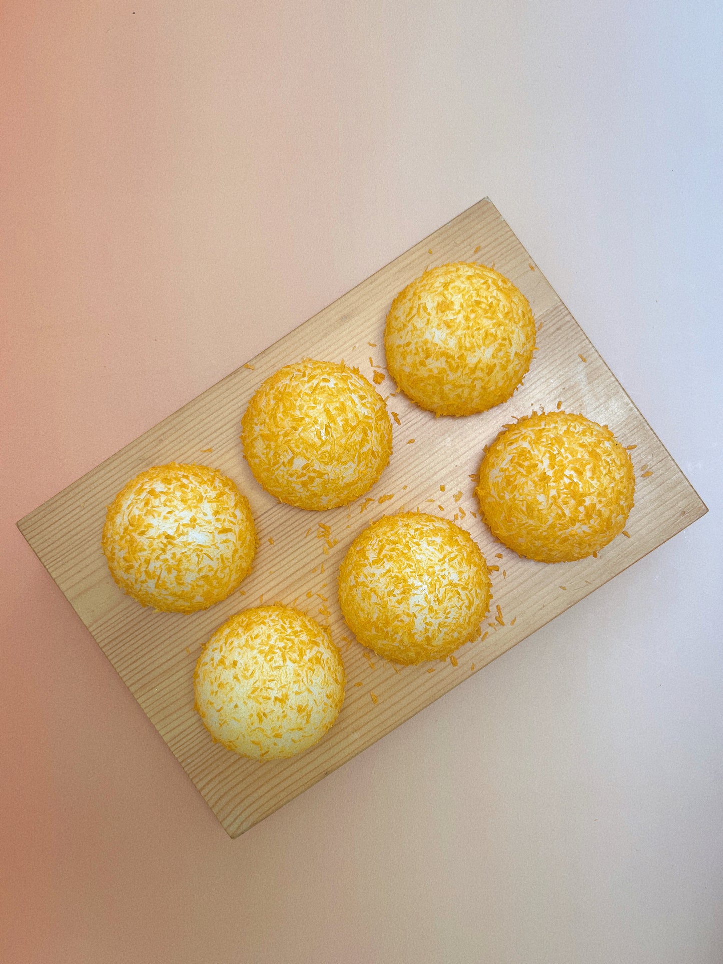 Golden Fried Mochi Bun Stress Toy - Squishy and Delightfully Realistic