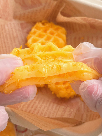 Realistic Waffle Squishy Toy - Stress Relief Prank Gift for Food Lovers