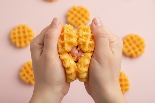 Realistic Waffle Squishy Toy – Food Fidget & Prank Gift