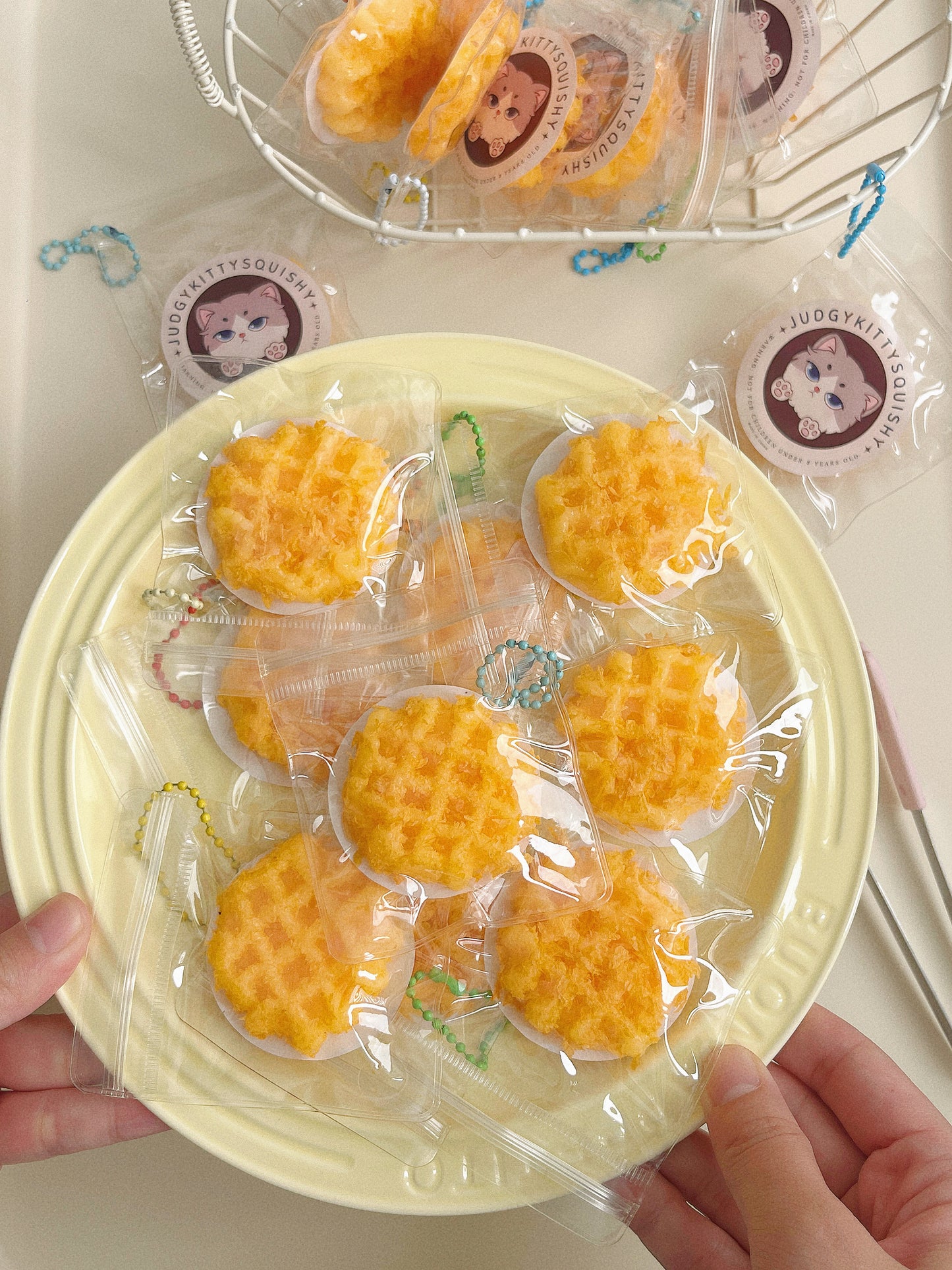 Realistic Waffle Squishy Toy - Stress Relief Prank Gift for Food Lovers