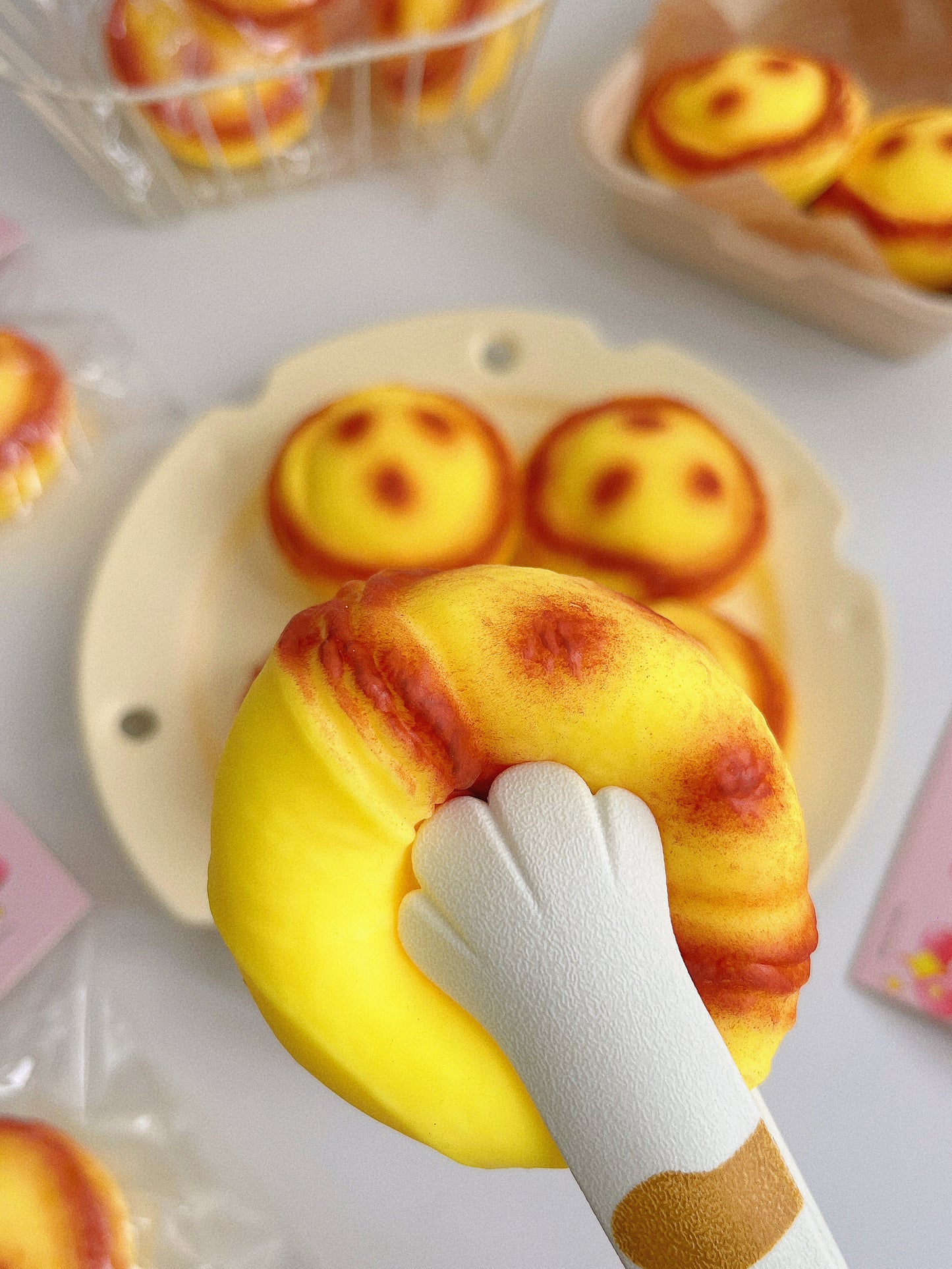 Egg Tart Slow Rise Squishy Toy for Stress Relief - With Tasty Scents