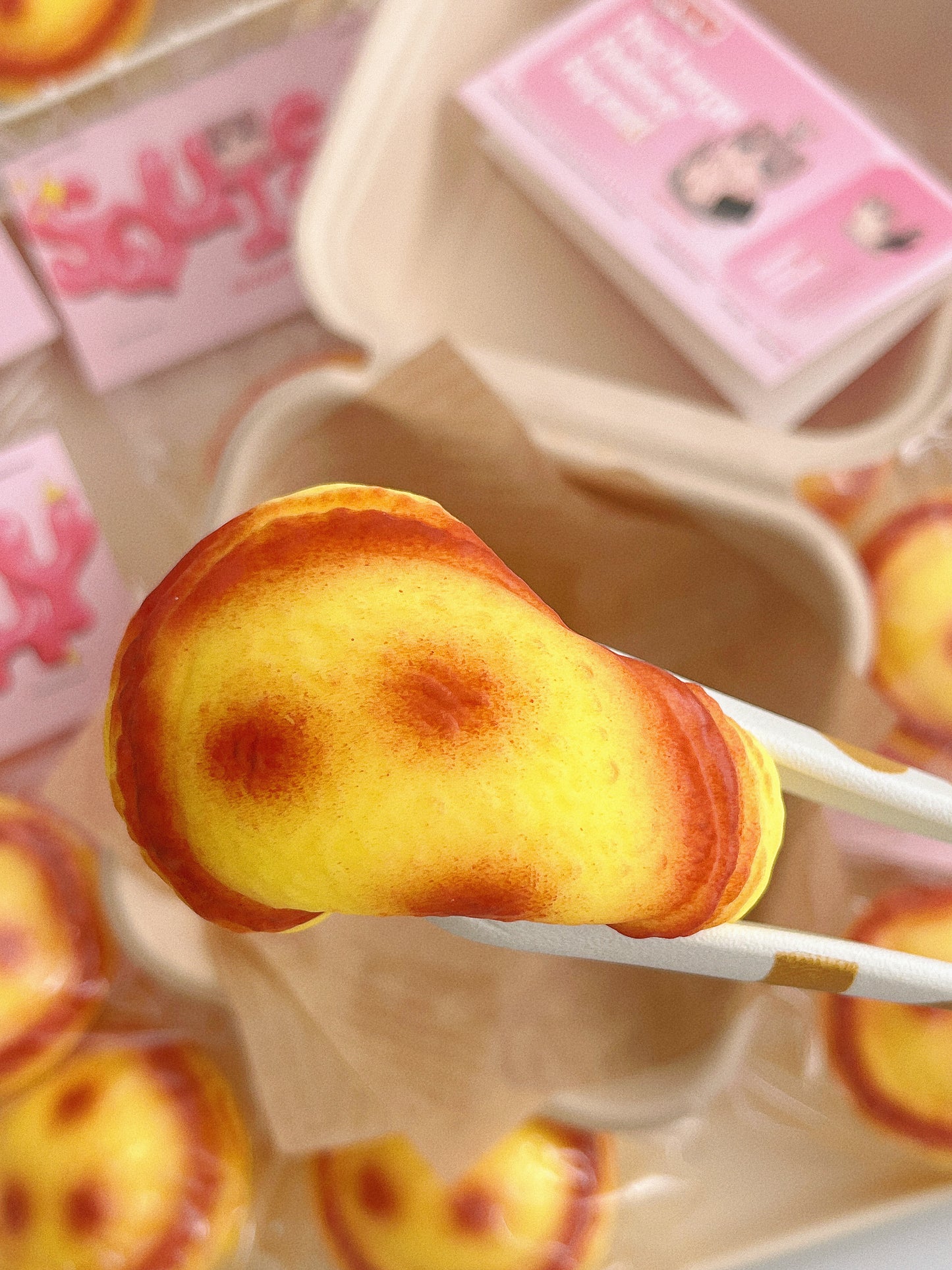 Egg Tart Slow Rise Squishy Toy for Stress Relief - With Tasty Scents