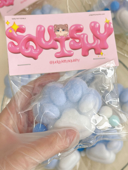 Fluffy Cat Paw Squishy - Soft and Comforting Stress Relief