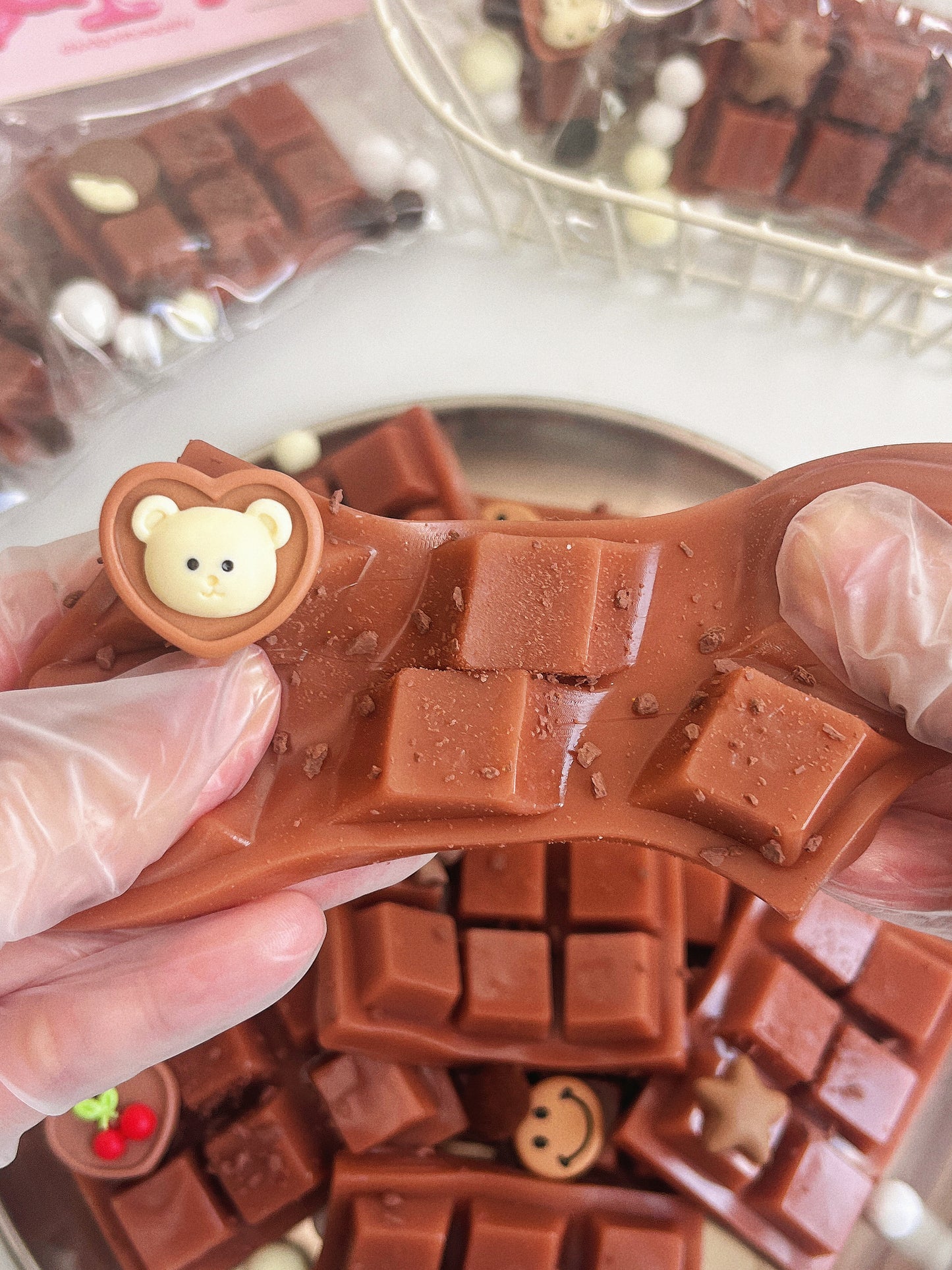 Chocolate Fidget Toy with Charms -with Tasty Scents