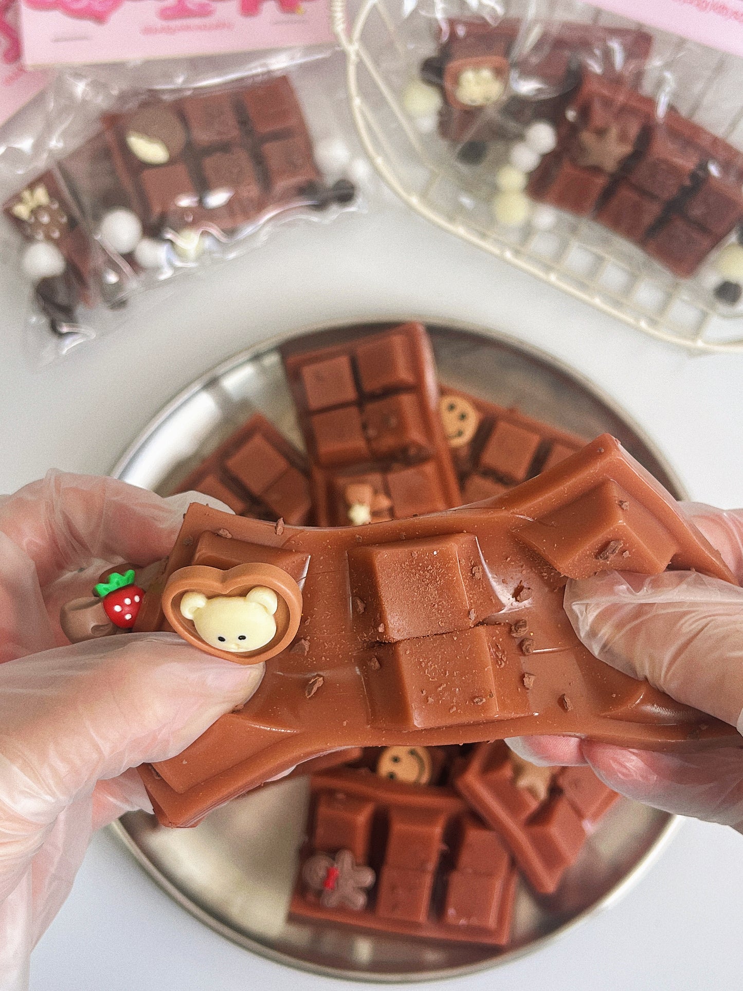 Chocolate Fidget Toy with Charms -with Tasty Scents