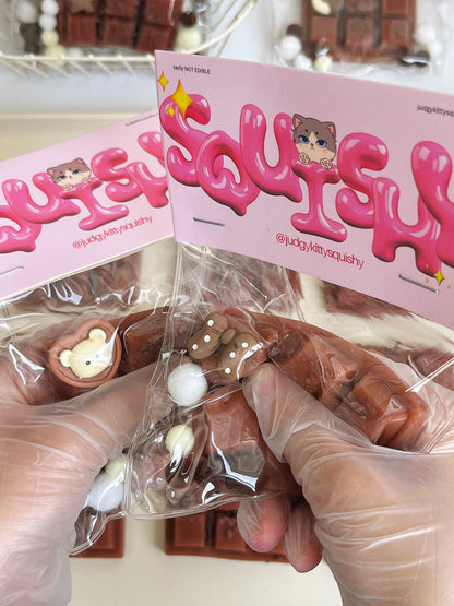 Chocolate Fidget Toy with Charms -with Tasty Scents