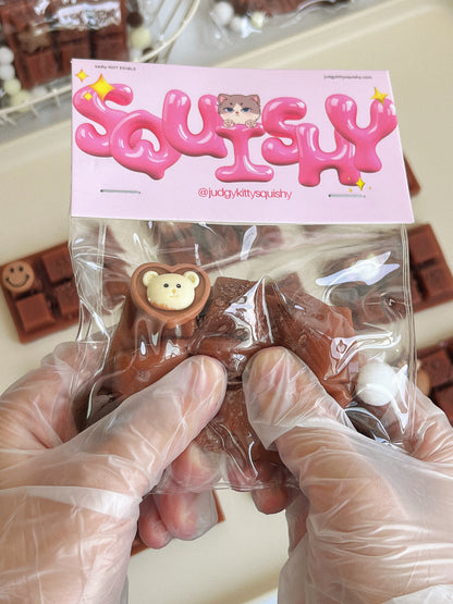 Chocolate Fidget Toy with Charms -with Tasty Scents