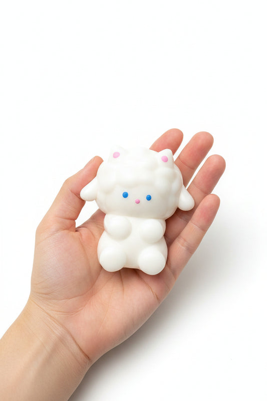Fluffy Sheep Stress Relief Toy - Soft, Cute, and Perfect for Relaxation