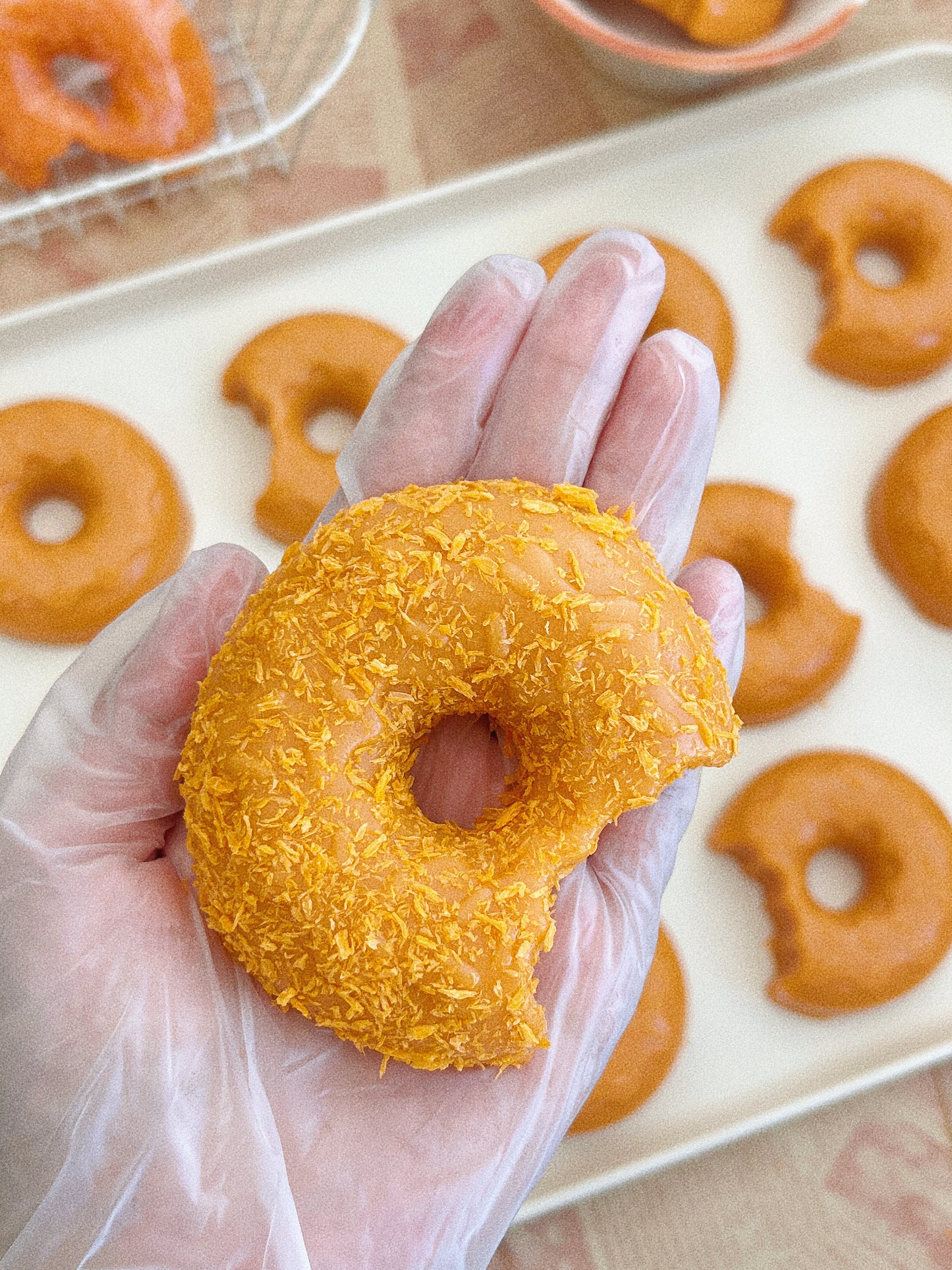 Judgy Kitty Bite-Sized Donut Squishy Toy - Stress Relief with a Dash of Sass