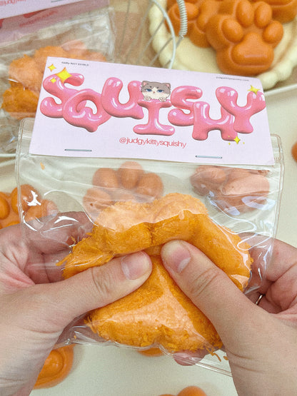 Judgy Kitty Fried Cat Paw Squishy